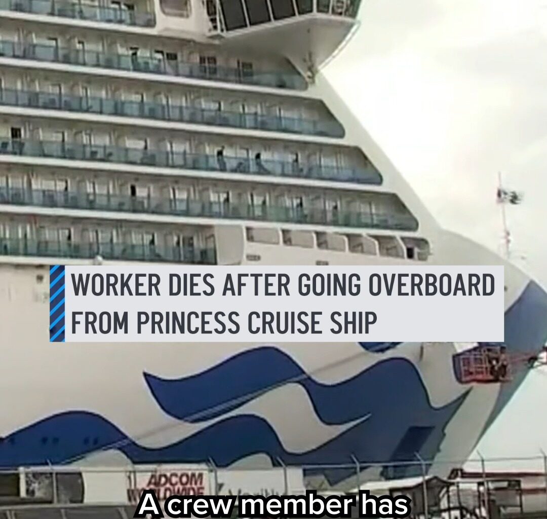 Tragedy at sea! A crew member has died after going overboard from a Princess cruise ship that left Fort Lauderdale, the company said Monday. The crew member from the Regal Princess, which left Fort Lauderdale's Port Everglades on Saturday, had gone overboard near Cancun. More details in the link in our bio #princesscruises #cruise #fortlauderdale