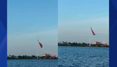Cape Coral flag removed from 250-foot pole after damage