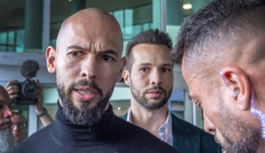Andrew Tate and brother arrested in US on UK charges of rape and human trafficking