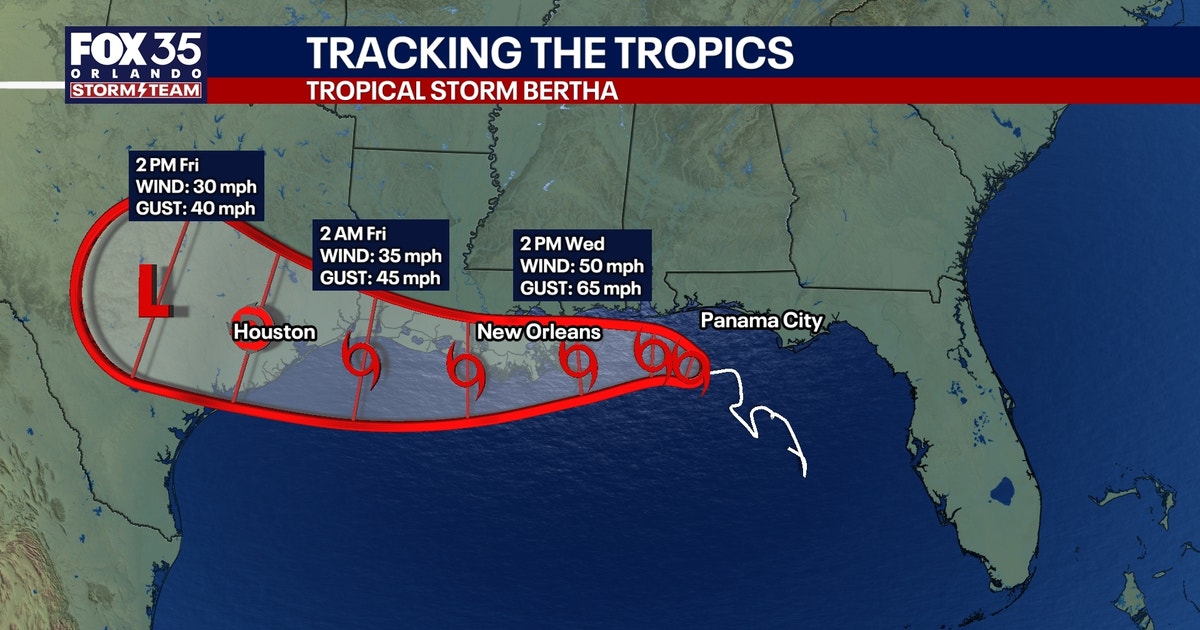 Tropical Storm Bertha: Live updates, tracker, watches & warnings