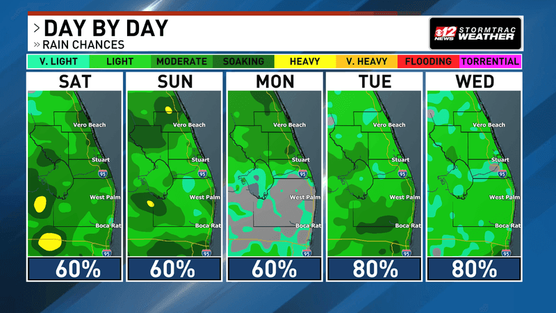 Heavy afternoon storms raise flooding concern across South Florida this weekend. (WPEC)