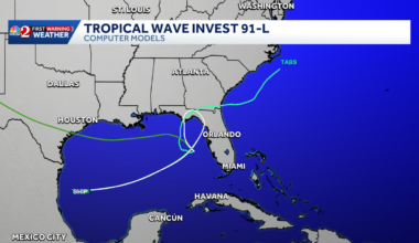 Invest 91L tagged off Florida coast
