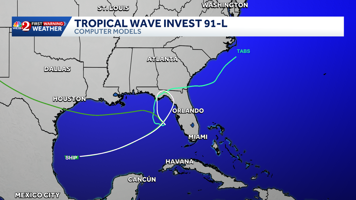 Invest 91L tagged off Florida coast
