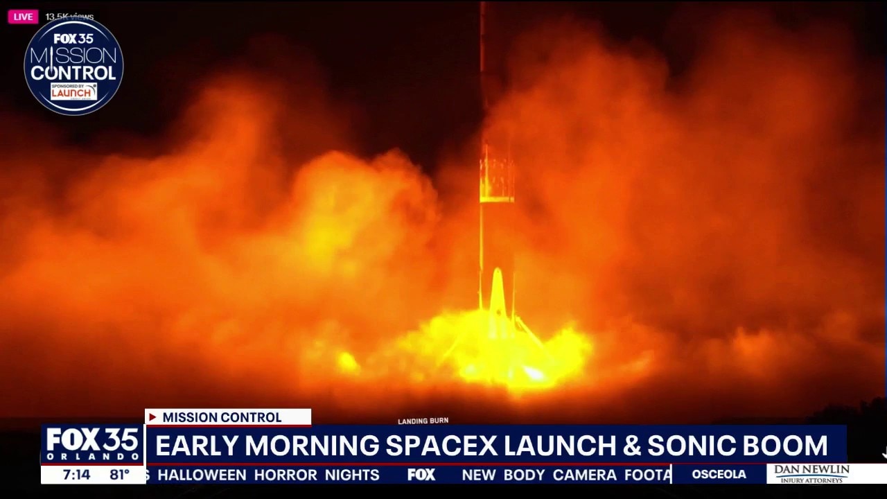 SpaceX launch triggers sonic boom in Central Florida