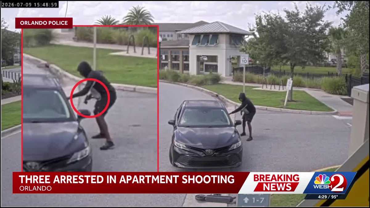 Minor among 3 arrested in Orlando apartment complex shooting, police say