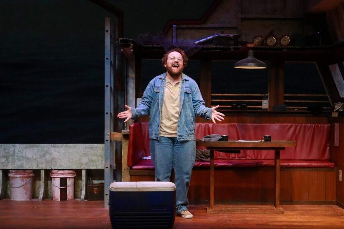 Wesley Slade portrays a young Richard Dreyfuss in “The Shark Is Broken” at Actors’ Playhouse.
