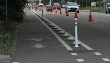 St. Petersburg rolls out new bike lane barriers in downtown