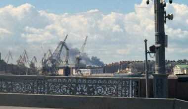 Ukraine strikes oil terminals near St Petersburg; Russia bombs Sumy