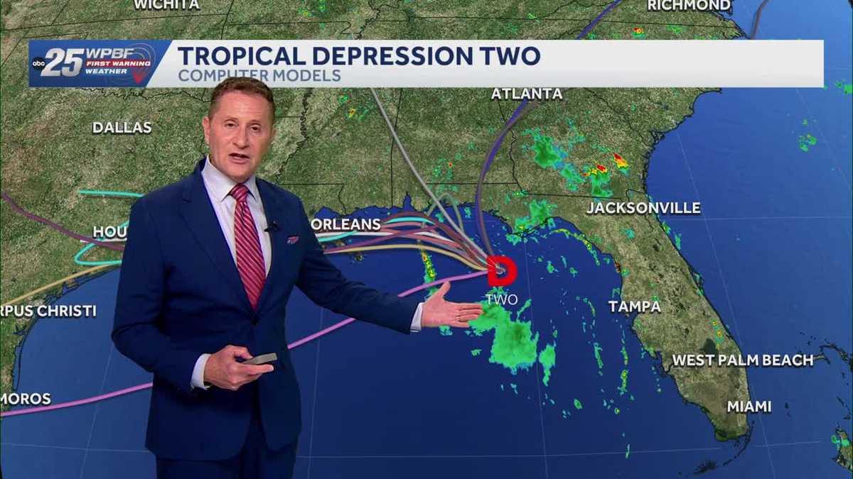 The Gulf, and drier air for Florida