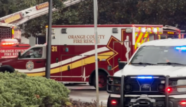 Lightning strike sparks apartment fire in Orange County