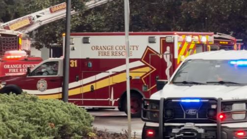 Lightning strike sparks apartment fire in Orange County