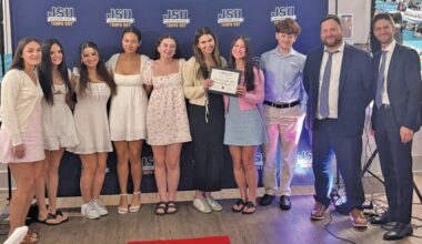 Steinbrenner High JSU students receive JSU Club of the Year award.
