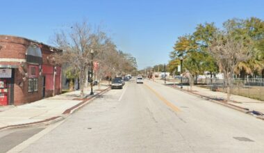 A view of a street in Jacksonville's Eastside neighborhood.