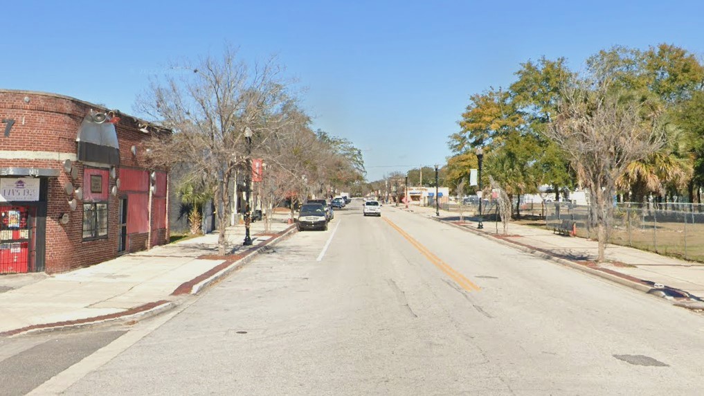 A view of a street in Jacksonville's Eastside neighborhood.