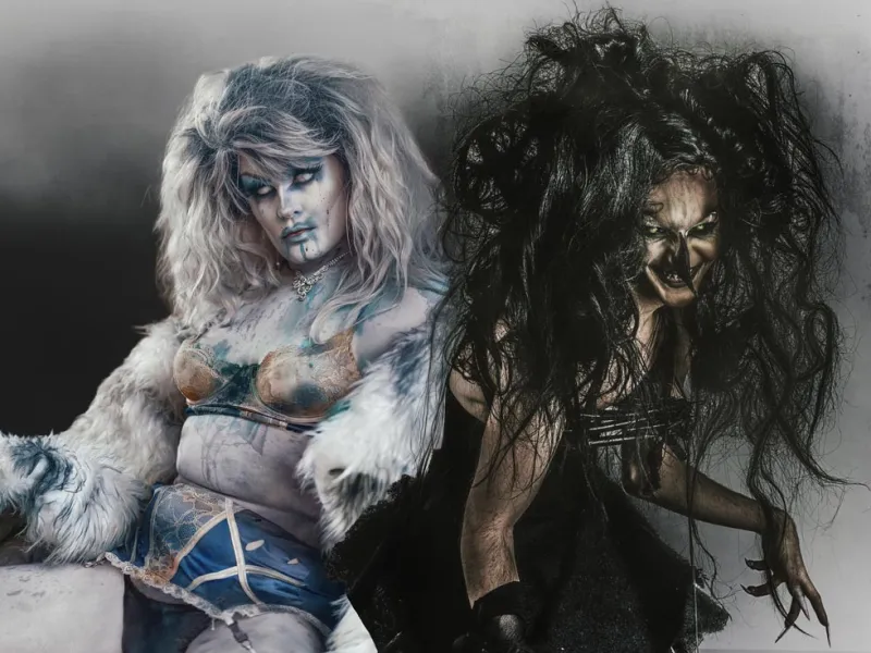 Dragula uglies Abhora and Priscilla Chambers kick off White Trash Bash at Conduit Saturday