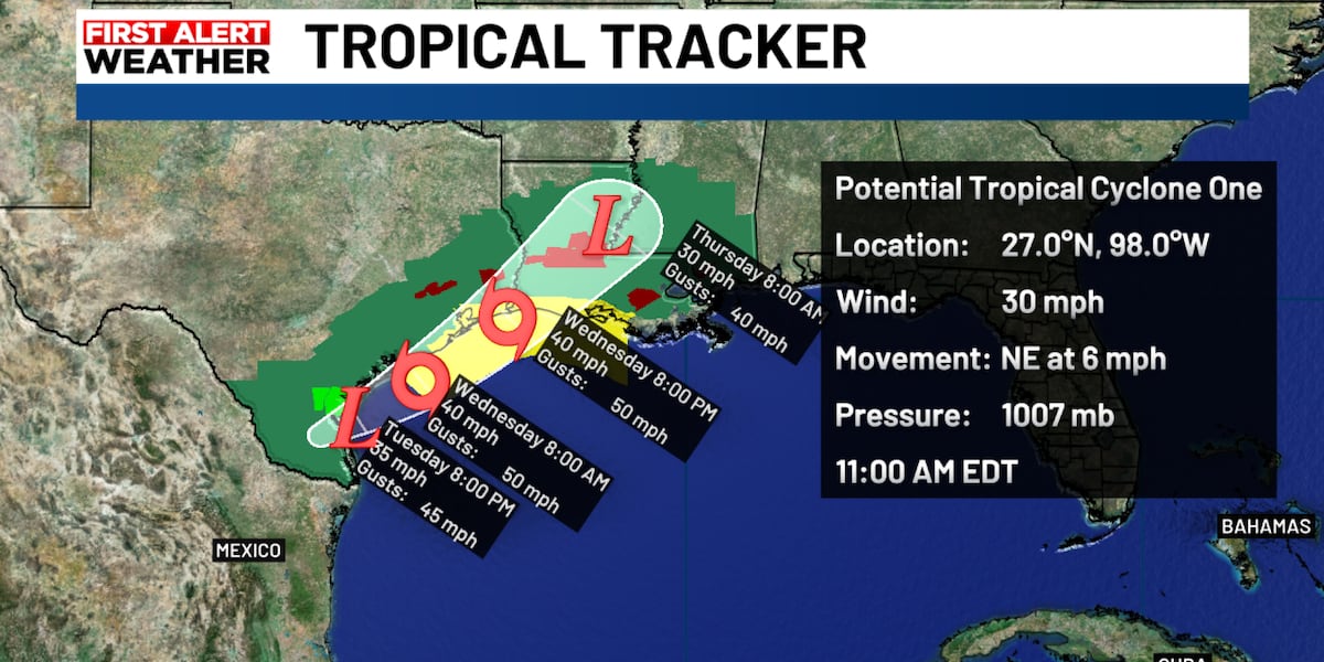 NHC monitoring tropical disturbance over Gulf, Florida and Atlantic coastal waters