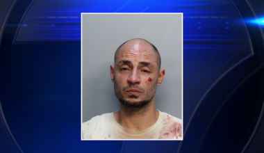 Man accused of peeing outside Doral bank ends up in struggle with officer, police say - WSVN 7News | Miami News, Weather, Sports