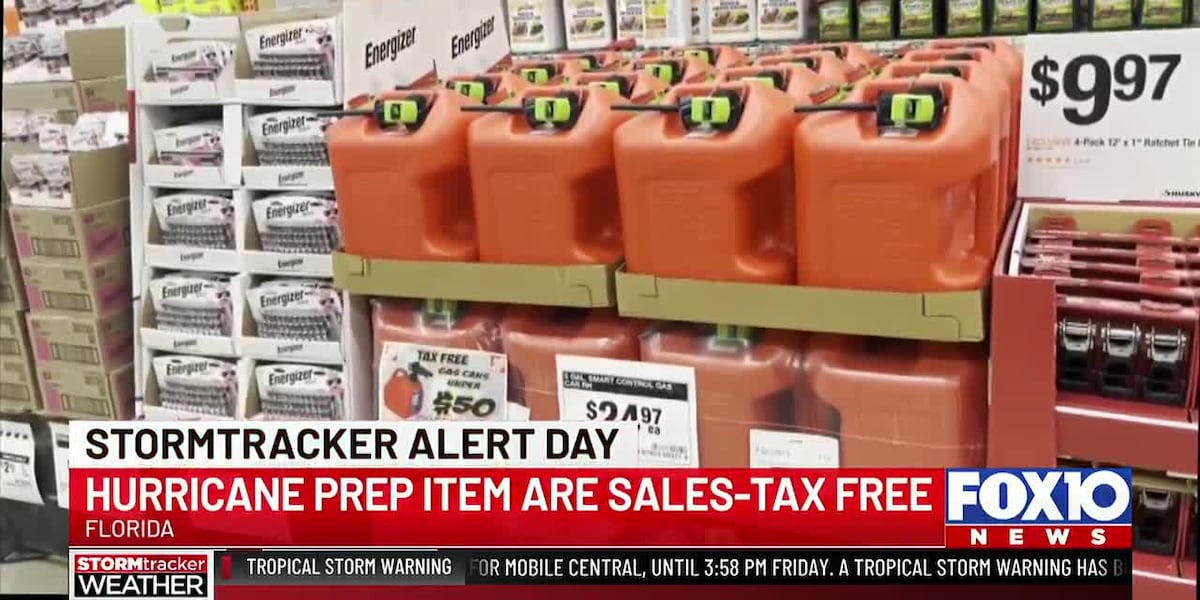 Florida hurricane prep items now sales-tax free year-round