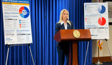 Mayor Donna Deegan answers additional questions at a press conference immediately following the July 20 special council meeting.