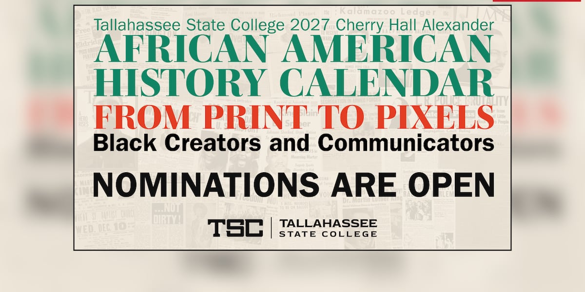 Nominations open for annual TSC African American History Calendar