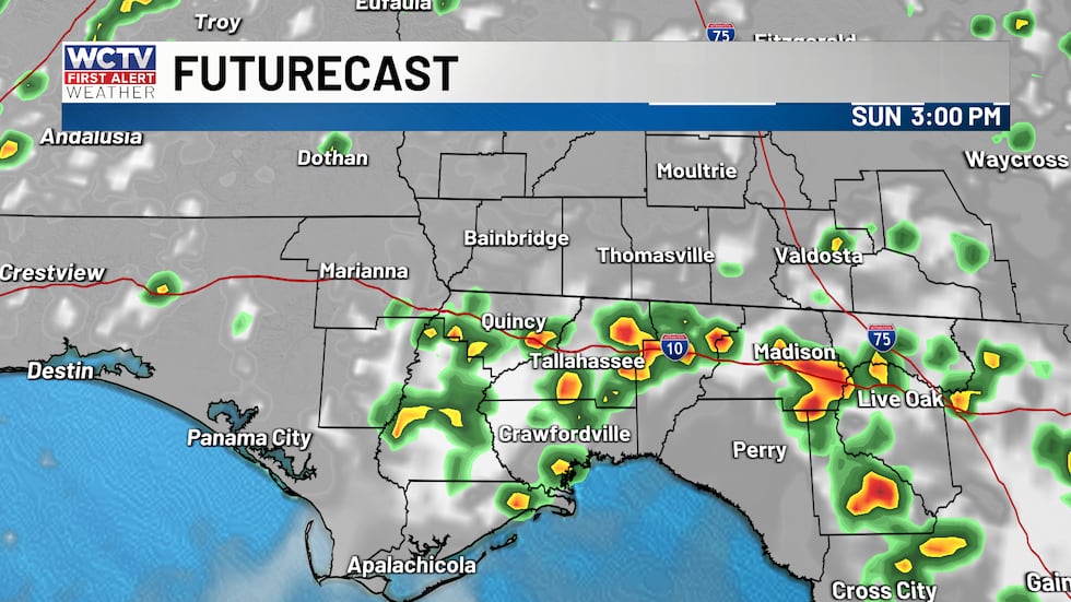 Showers and storms this afternoon could impact your outdoor plans.