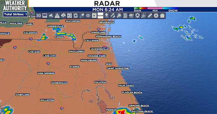 A summer day in Jacksonville with a Heat Advisory in place from 11am to 8pm