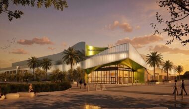 Early rendering provided by the city of Orlando of the newly-approved multipurpose event center that will be built near Camping World Stadium. (City of Orlando)