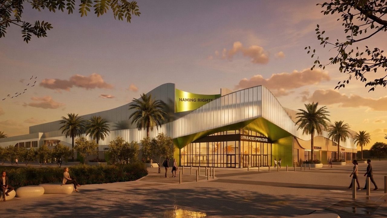 Early rendering provided by the city of Orlando of the newly-approved multipurpose event center that will be built near Camping World Stadium. (City of Orlando)
