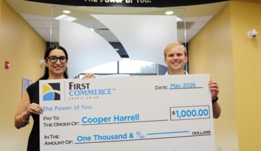 First Commerce Credit Union Awards Two $1,000 MyWay Scholarships – Tallahassee Reports