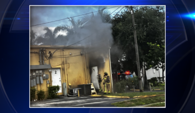 Barber shop in Dania Beach erupts in flames; no injuries reported - WSVN 7News | Miami News, Weather, Sports