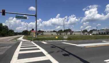 The vacant commercial outparcel at the intersection of Plymouth Sorrento Road and Yothers Road is the proposed site of a 7,500-square-foot multi-tenant building. On Wednesday, the Development Review Committee recommended denial of the first-submittal construction site plan because of outstanding staff comments. 