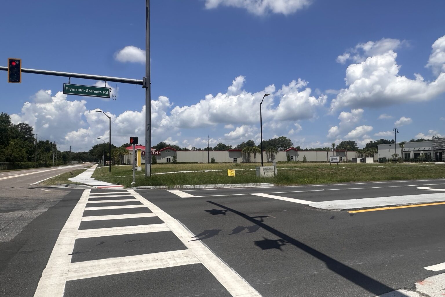 The vacant commercial outparcel at the intersection of Plymouth Sorrento Road and Yothers Road is the proposed site of a 7,500-square-foot multi-tenant building. On Wednesday, the Development Review Committee recommended denial of the first-submittal construction site plan because of outstanding staff comments. 