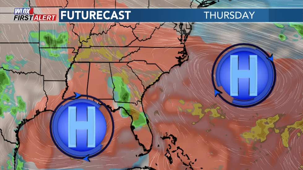 High pressure in control on Thursday