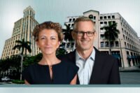 DWS Group Americas CEO Hepsen Uzcan and DWS’ Head of Real Estate for the Americas Todd Henderson with The Alhambra at 2 Alhambra Plaza and 95 Merrick Way in Coral Gables