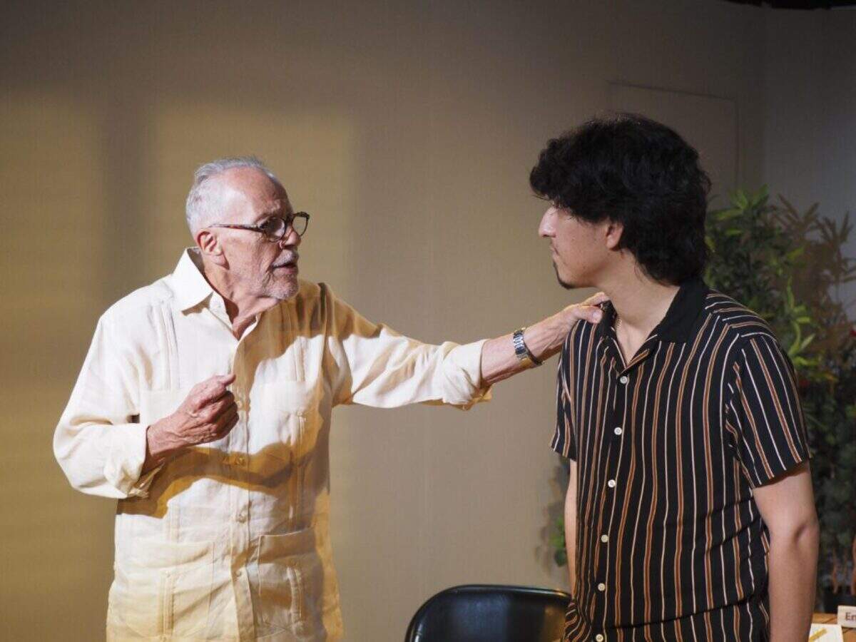 Douglas Gonzalo as Oswaldo and Alejandro Arreola as Julio in Main Street Players’ “Salida,” directed by Brandon Urrutia.
