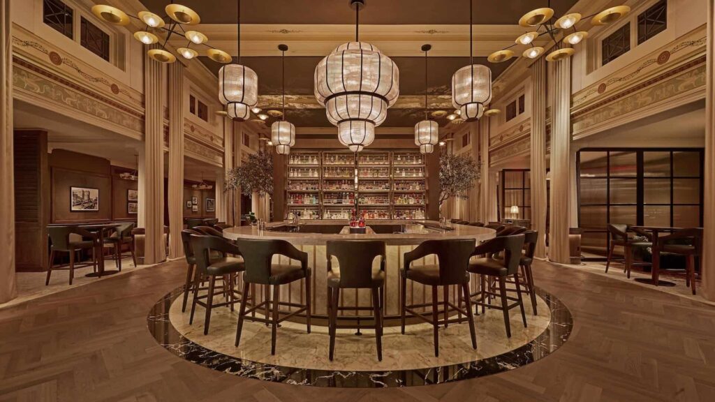 The interior of a restaurant