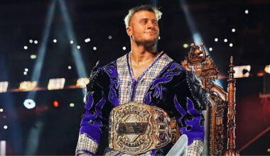 Wrestler with a belt