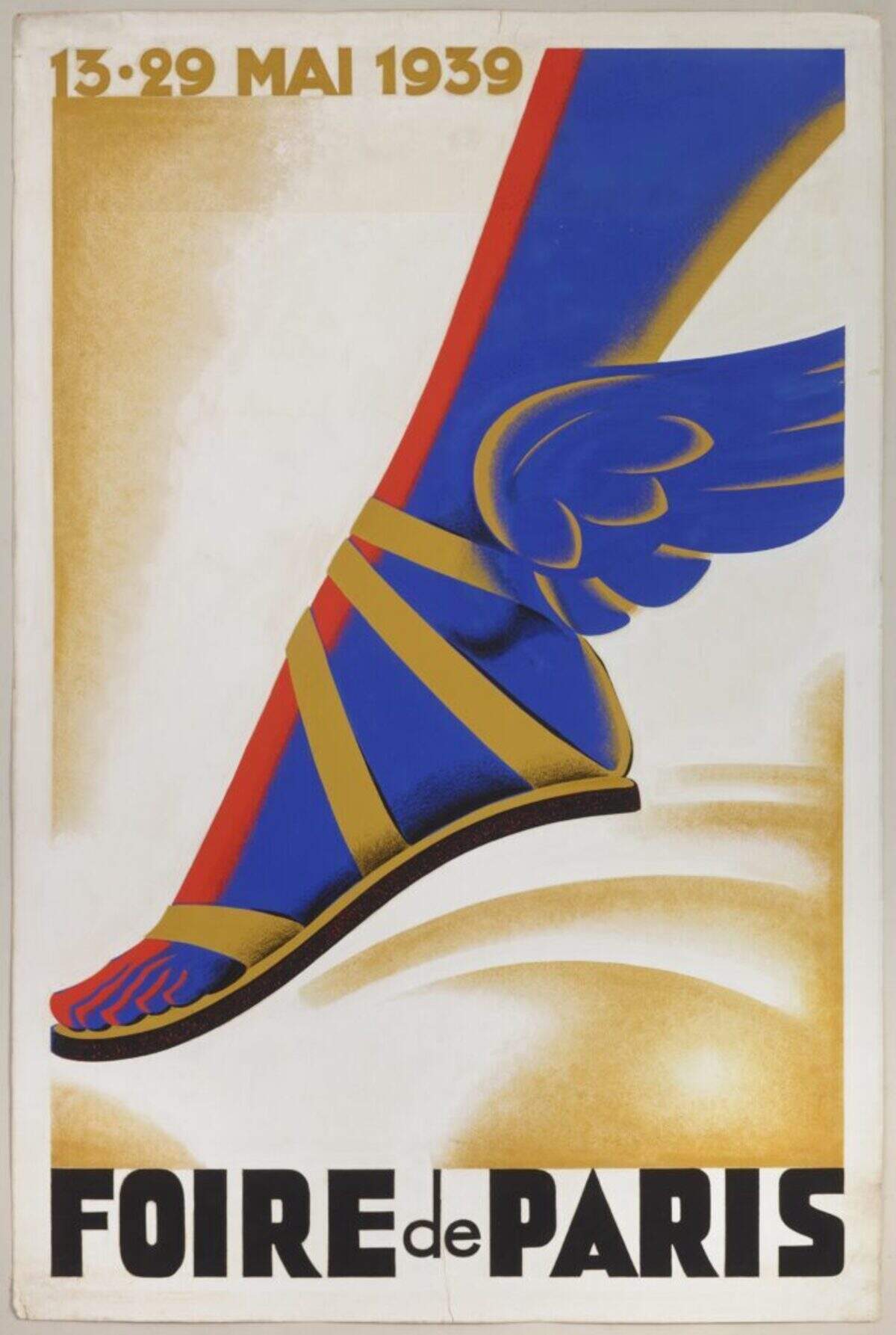 Design drawing, “Foire de Paris Mai 1939 (Fair of Paris, May 1939),” c. 1939, France. Gouache and graphite on paper. 48 x 32 in.