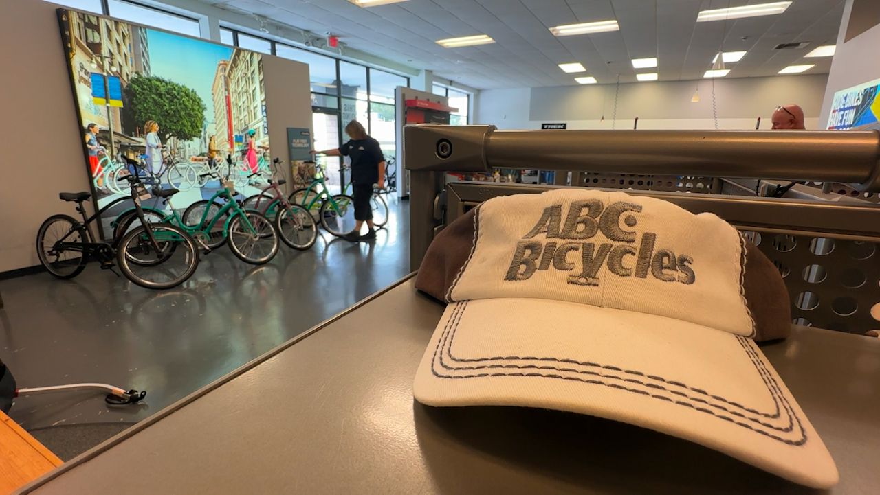 Construction of a new mixed-use path on Gandy Boulevard is making some headway in Pinellas County. It’s intended to help reduce roadway congestion and encourage more connected communities. The new path has some cycling enthusiasts, such as those at ABC Bicycles, intrigued. (Spectrum News/Calvin Lewis)