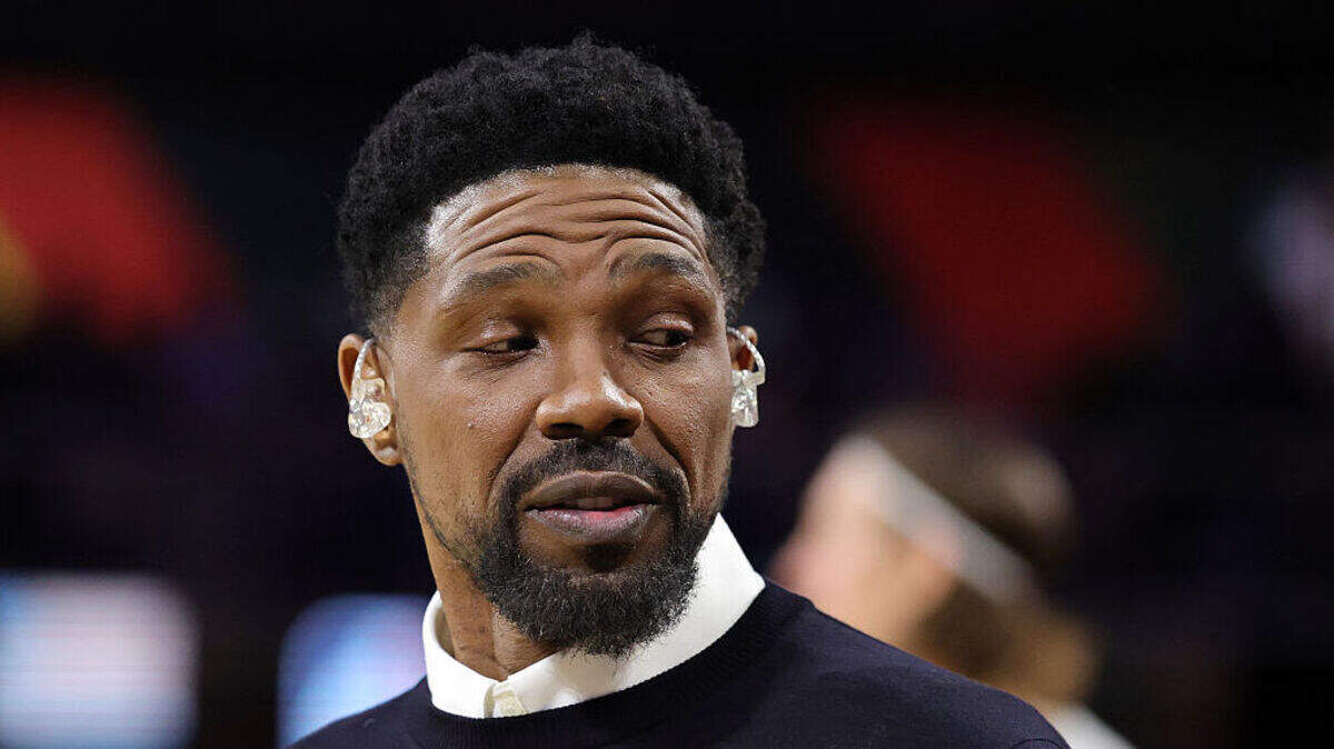 Udonis Haslem leaves the court after broadcasting before a semifinal game of the Emirates NBA Cup between the Oklahoma City Thunder and the San Antonio Spurs at T-Mobile Arena on December 13, 2025 in Las Vegas. Udonis Haslem leaves the court after broadcasting before a semifinal game of the Emirates NBA Cup between the Oklahoma City Thunder and the San Antonio Spurs at T-Mobile Arena on December 13, 2025 in Las Vegas.