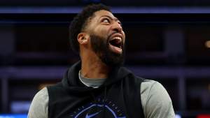Anthony Davis has been a rumored trade target of the Golden State Warriors.