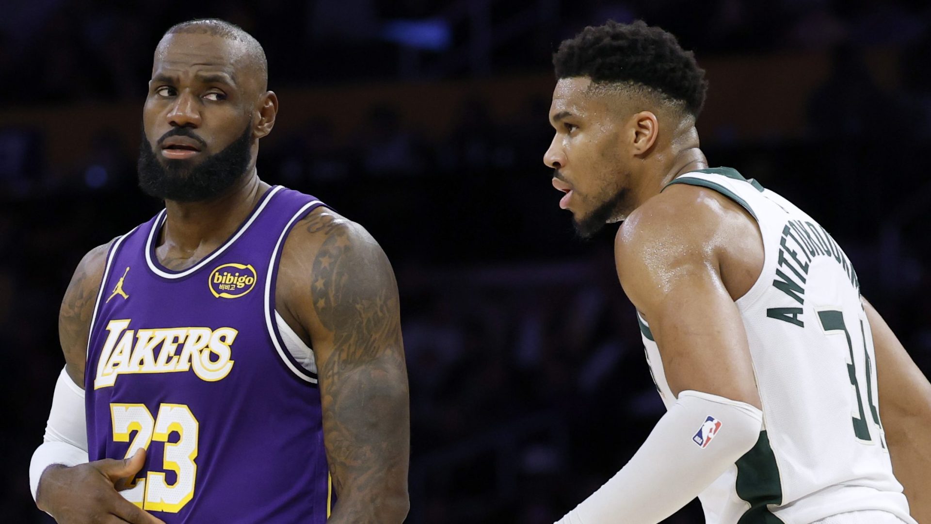 LeBron James, Giannis Antetokounmpo, Lakers