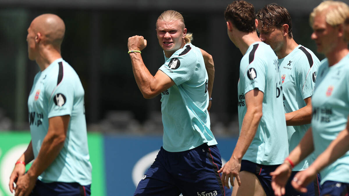 Norway's forward #09 Erling Braut Haaland takes part in a training session at the Inter Miami CF Training Facility in Fort Lauderdale on July 9, 2026, during the 2026 World Cup football tournament. (Photo by PATRICIA DE MELO MOREIRA / AFP via Getty Images) Norway's forward #09 Erling Braut Haaland takes part in a training session at the Inter Miami CF Training Facility in Fort Lauderdale on July 9, 2026, during the 2026 World Cup football tournament. (Photo by PATRICIA DE MELO MOREIRA / AFP via Getty Images)