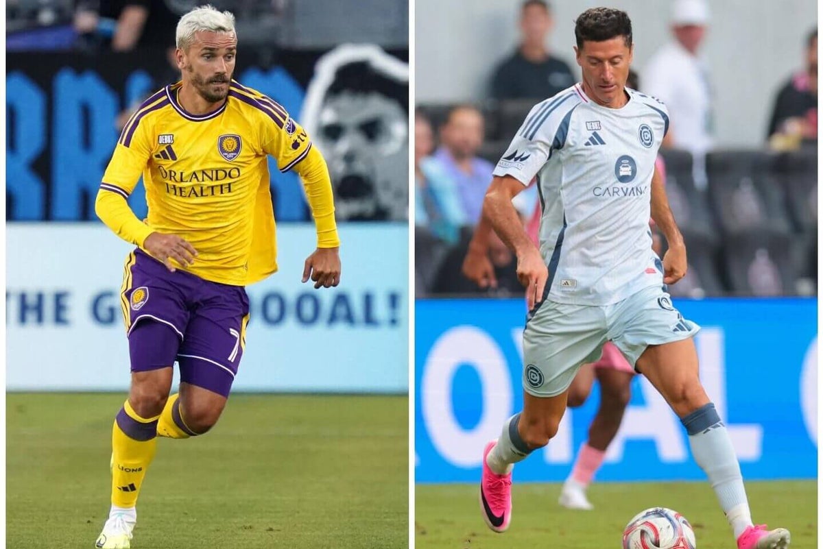 Griezmann scores, Lewandowski quiet against Messi-less Miami as new stars debut in MLS