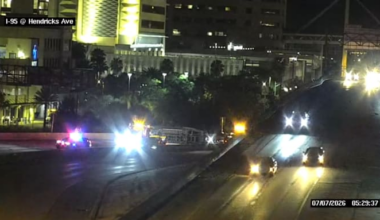 Traffic Alert: Crash closes I-95 South ramp from Acosta Bridge in Jacksonville