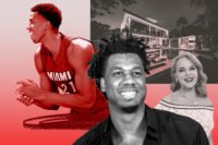 Hassan Whiteside and listing agent Jill Eber with 528 Lakeview Court in Miami Beach 