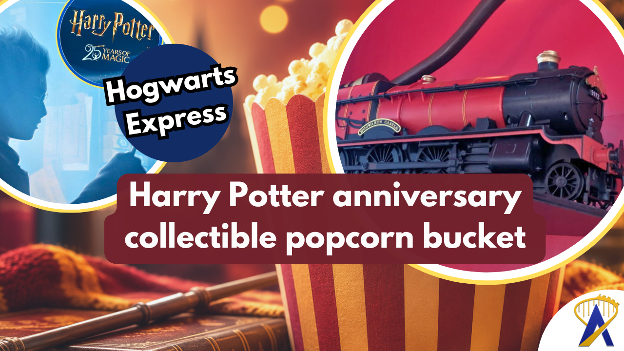 Hogwarts Express popcorn bucket Harry Potter movies back in theaters