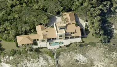 Aerial view of home in Ponte Vedra Beach.