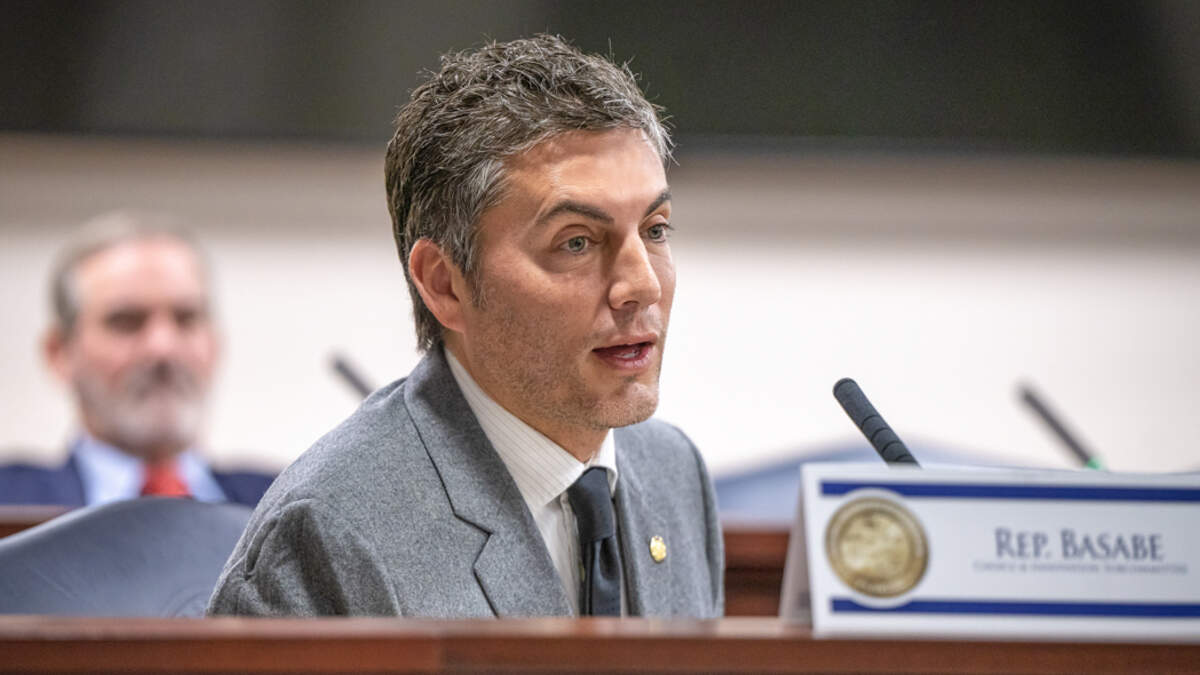 Florida Rep. Fabian Basabe, R-Miami Beach, speaks during a 2023 House committee hearing. Florida Rep. Fabian Basabe, R-Miami Beach, speaks during a 2023 House committee hearing.