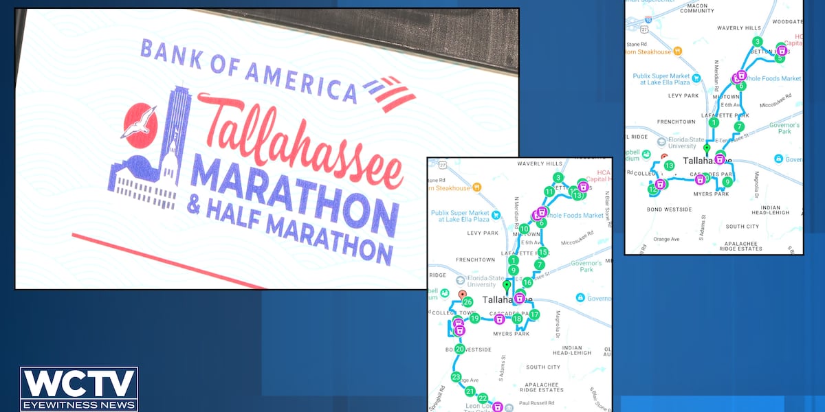 Organizers unveil updated route for 2027 Tallahassee Marathon